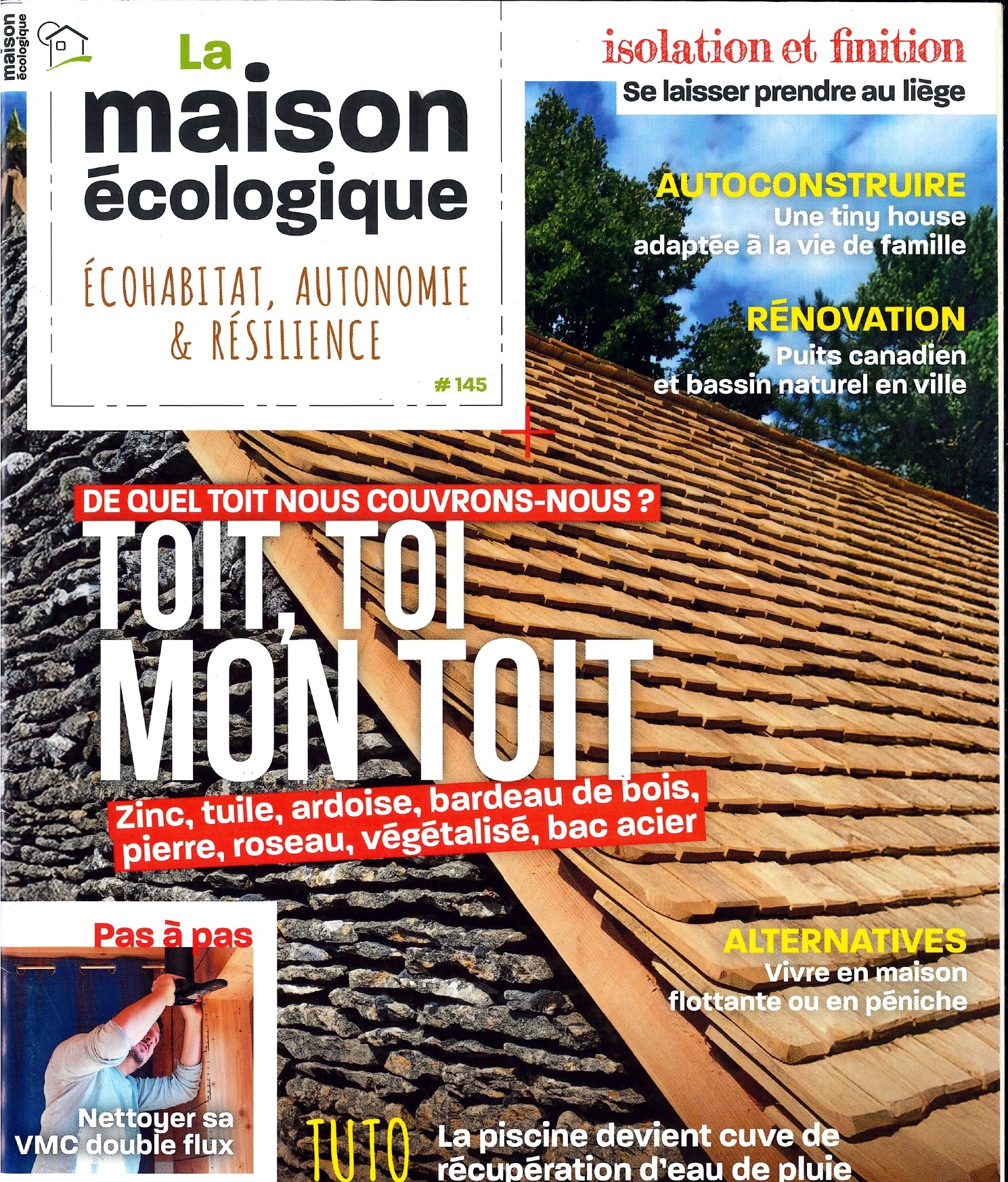 La Maison écologique n° 145 — couverture Couverture du numéro 145 de La Maison écologique.