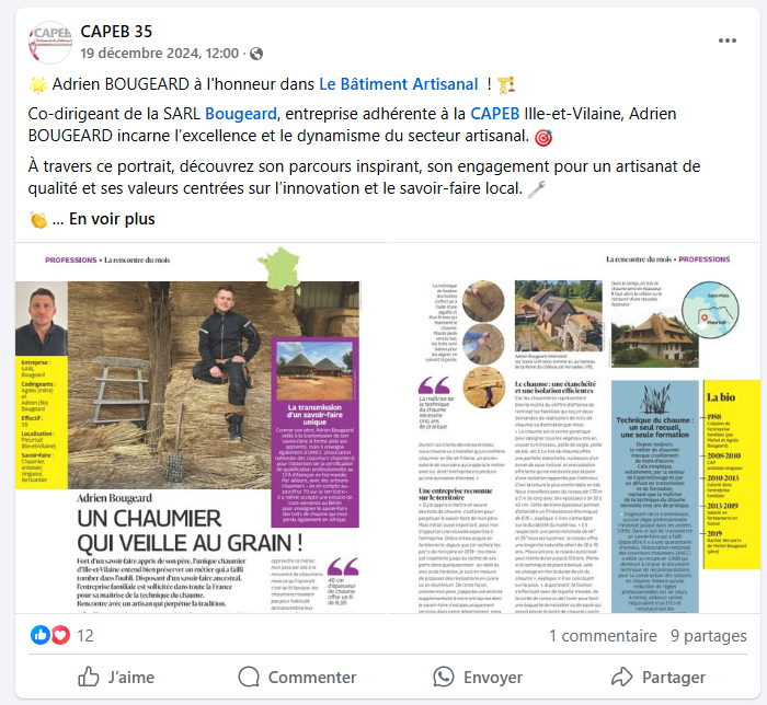 2024 -CAPEB - revue de presse Adrien Bougeard